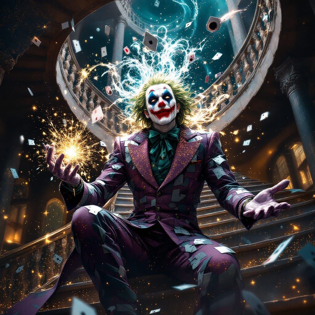 Joker Jester of Shattered Cards and Black Holes