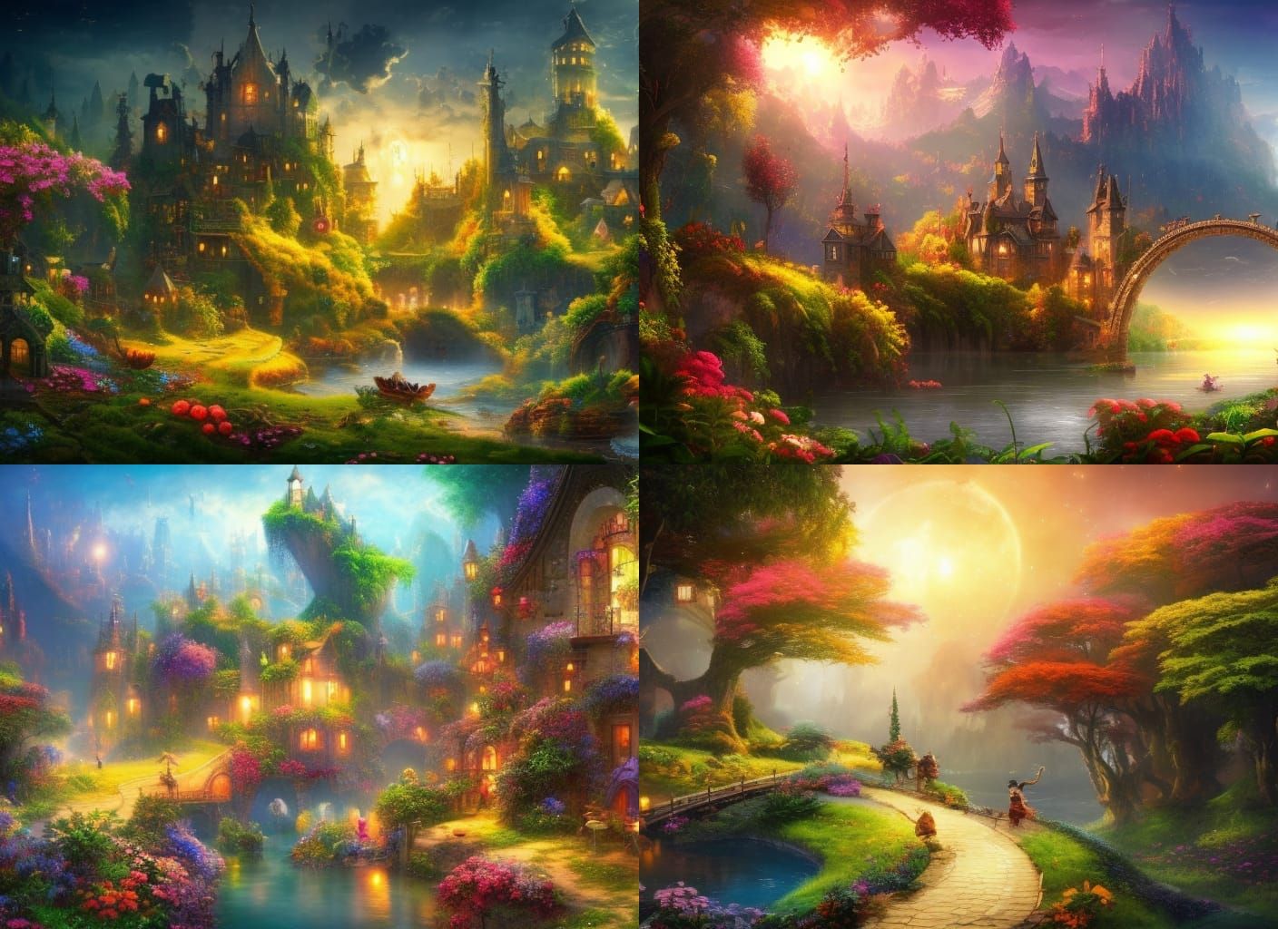 A beautiful world where everyone is happy, healthy and safe