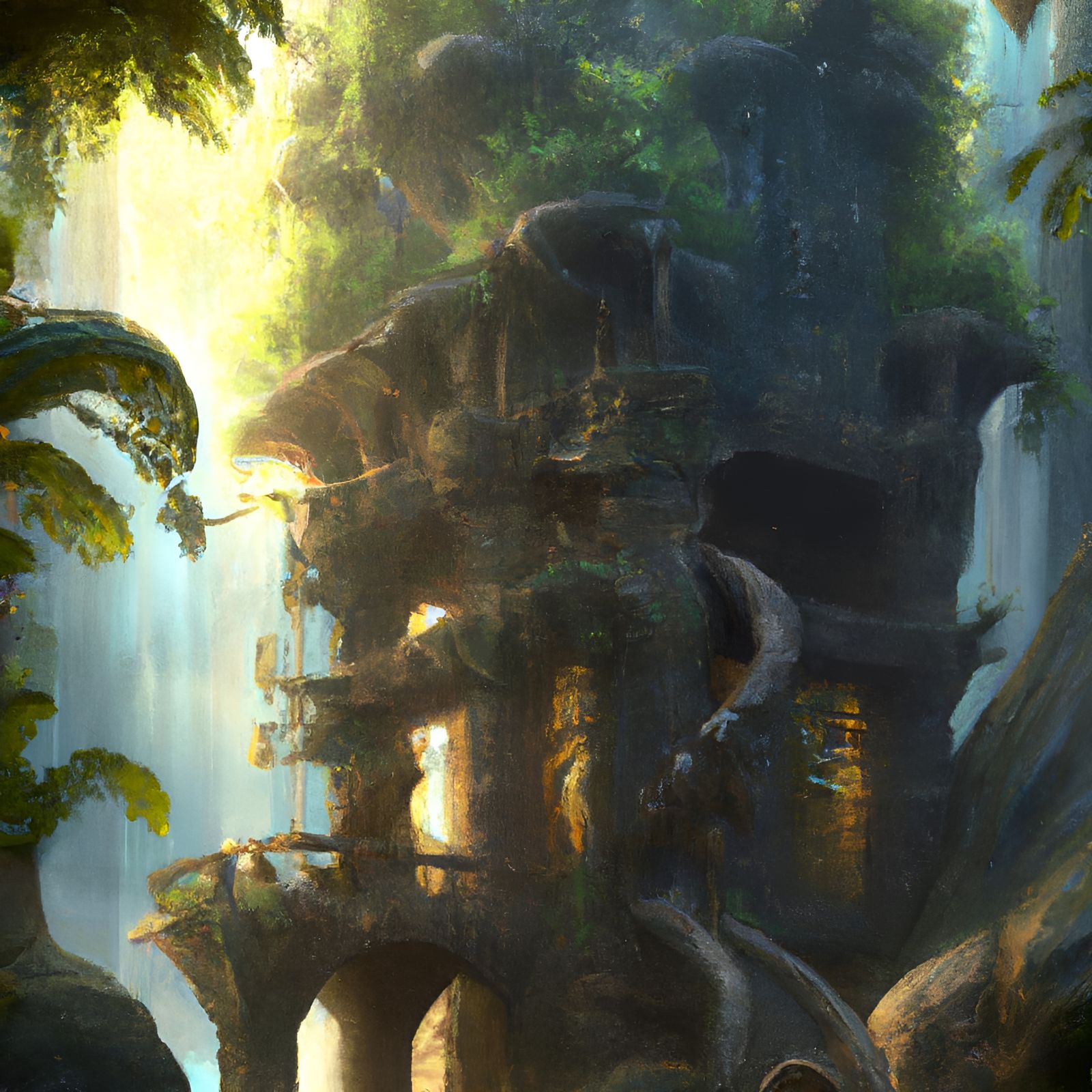 Eldritch Jungle Temple Concept Art
