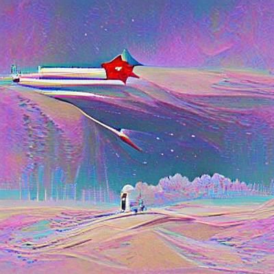 1960s Soviet Rocket Inspired by Le Petit Prince