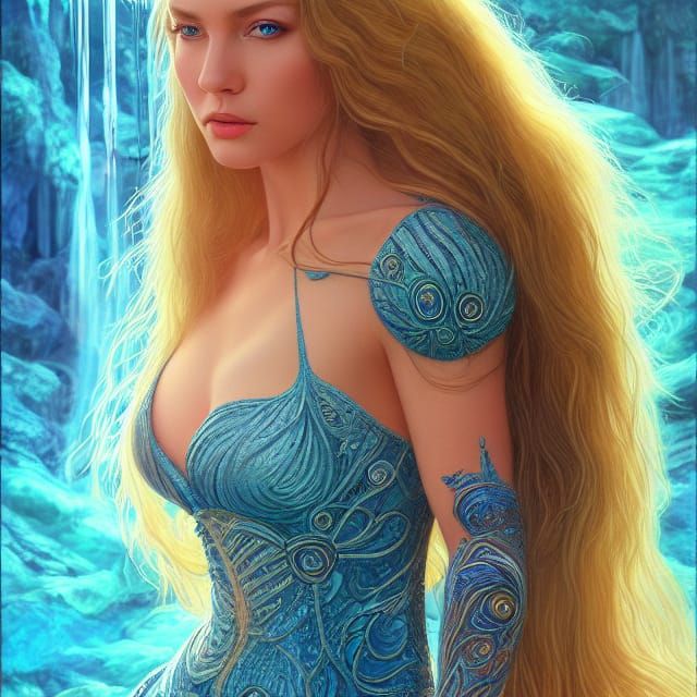 Sensual Finnish Woman: Fantasy Poster Art