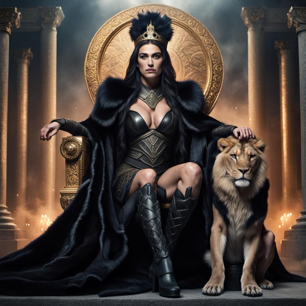 Sonya Deville as Nyx Goddess in Epic Digital Art