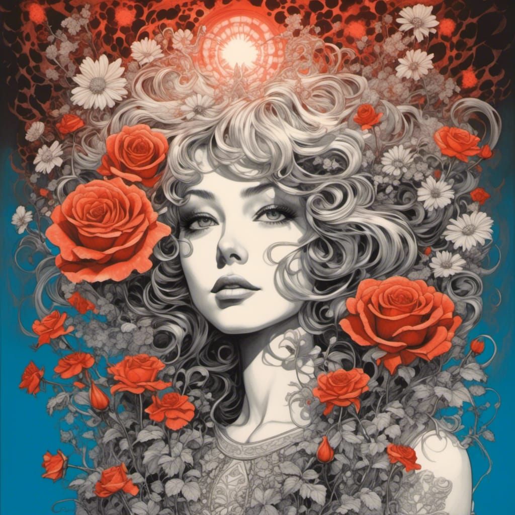Red Rose Day Portrait