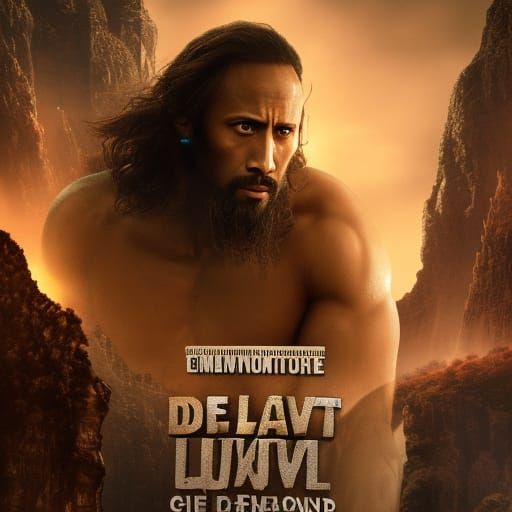 Dwayne Johnson in Revelation: Detailed Matte Painting
