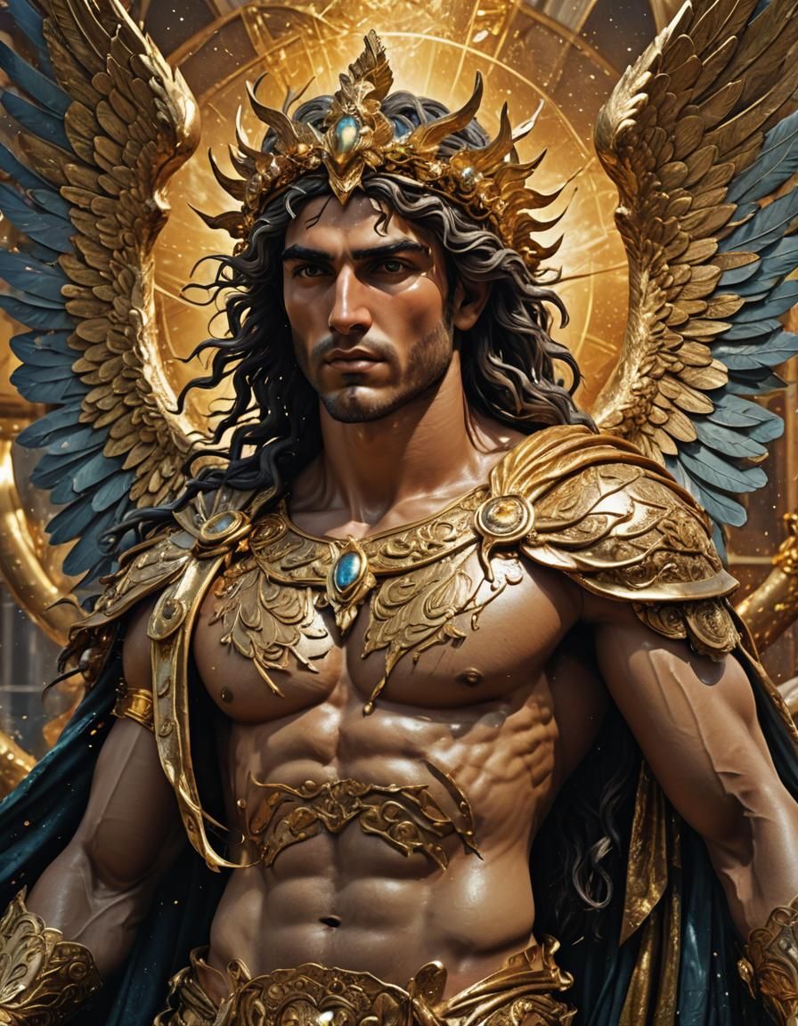 Eros, God of Love and Desire in Digital Art