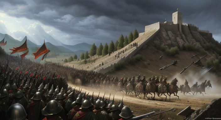 Winged Hussars Arrive to a Desperate Battle