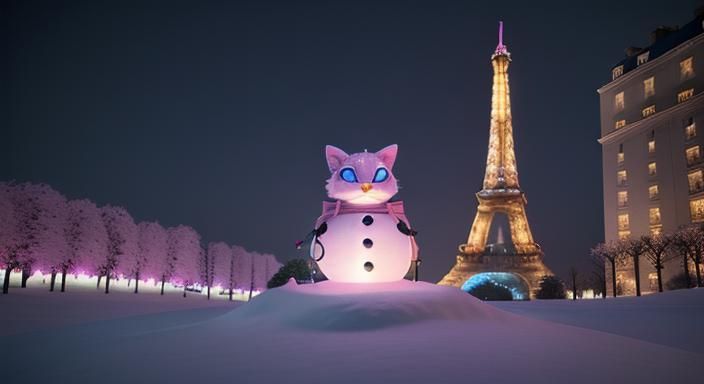 Snowcat in Paris :D