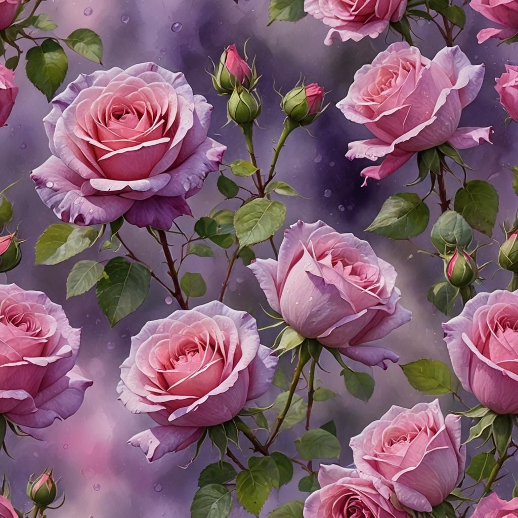 Icy Rose: Impressionistic Macro Photograph in Cold Light