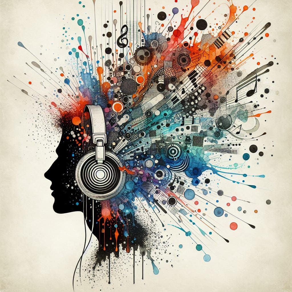 Vibrant Silhouette of Creative Energy