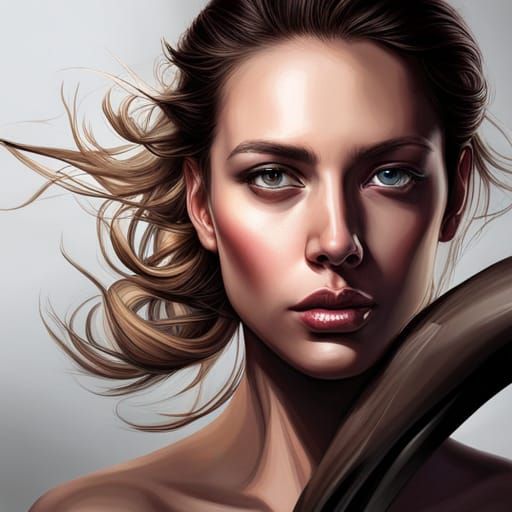 Hyperrealistic Life in Splash Art Style