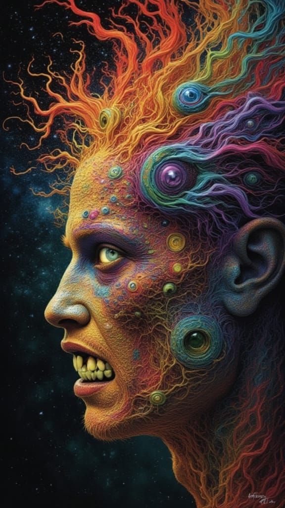 Mindscape of Emotions: Faces Emerging from Contemplation