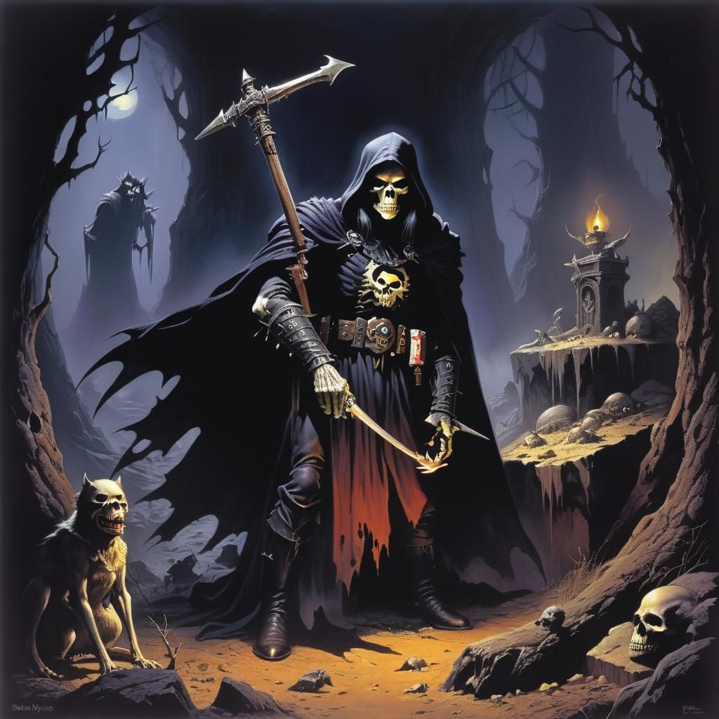 Grimdark Fantasy Art Illustration