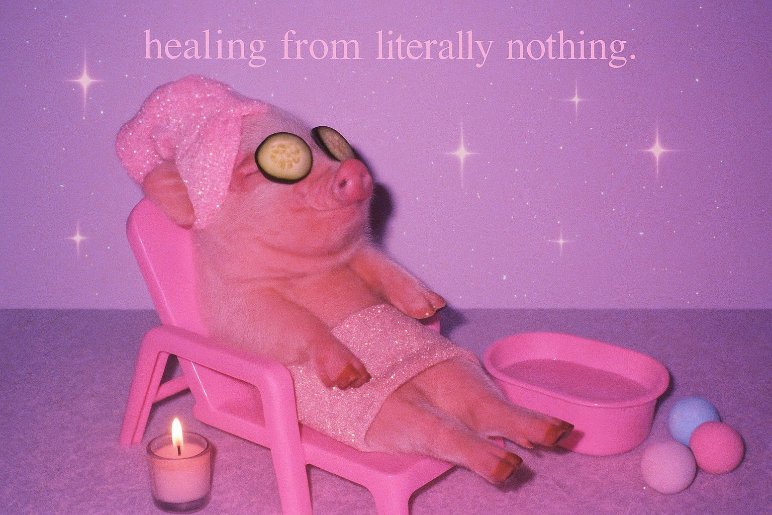 Piglet Relaxation: A Lo-fi Spa Day