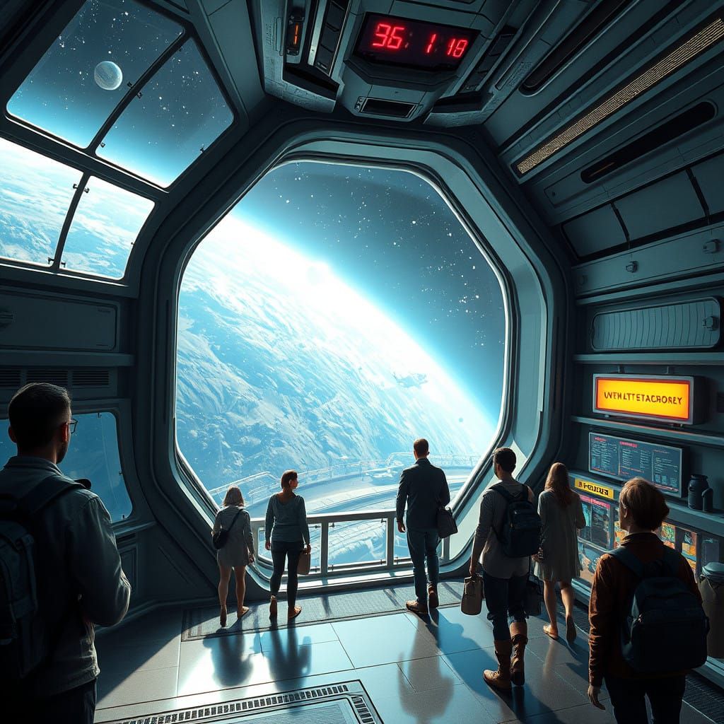 Futuristic Spaceport Gateway to the Cosmos