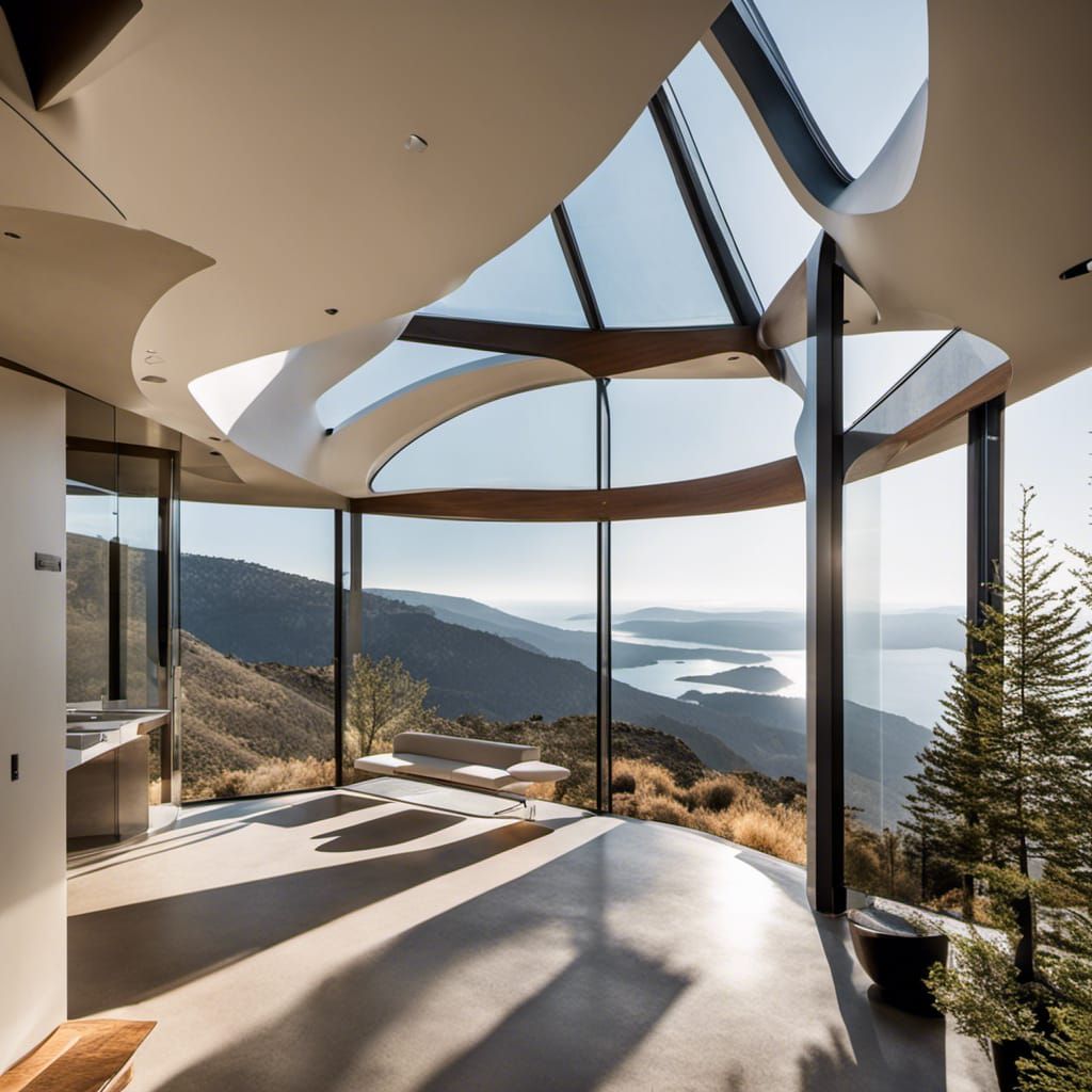 Futuristic Cliffside Home with Panoramic Views