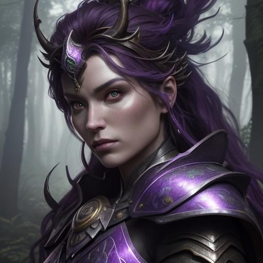 Women Warriors in Mystical Forest: Cinematic 3D Art