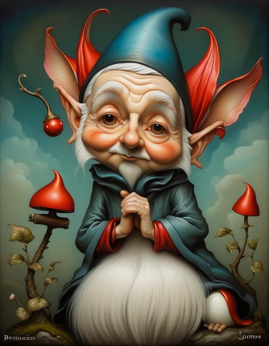 Whimsical Gnome: A Vision of Wisdom
