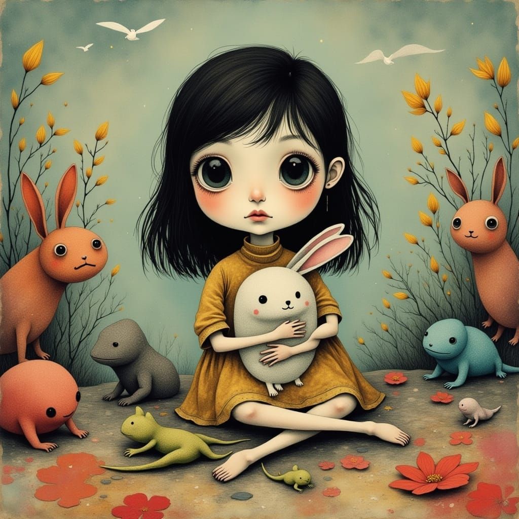 Lily and the bunnies