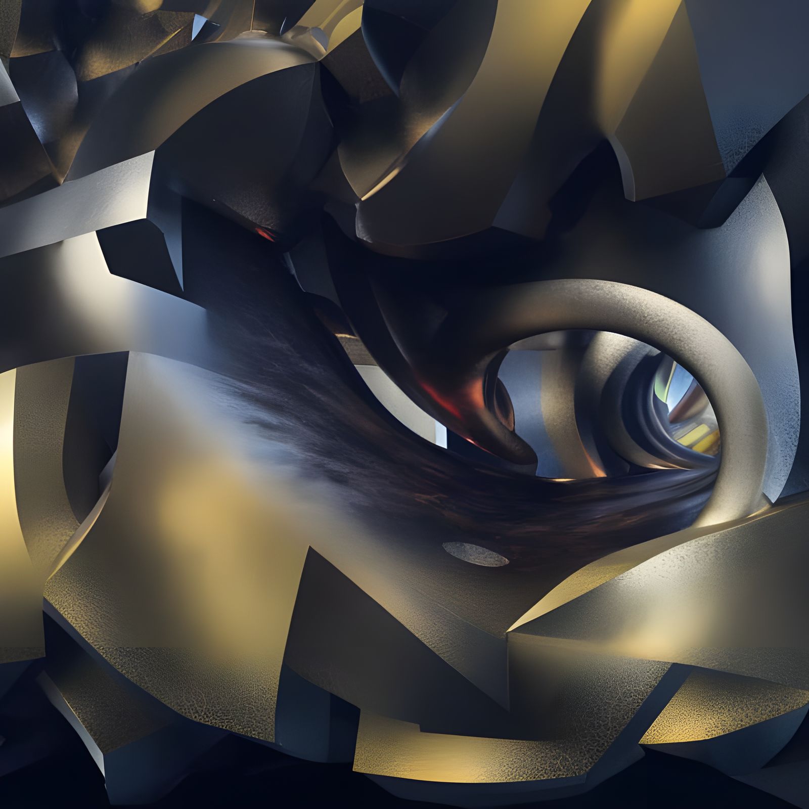 Geometric Mathematical Abstract in 3D Render