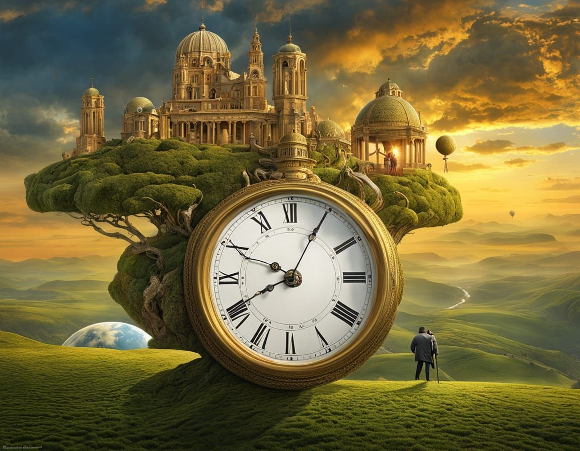 Epic Surreal Fantasy Landscape in Matte Painting Style