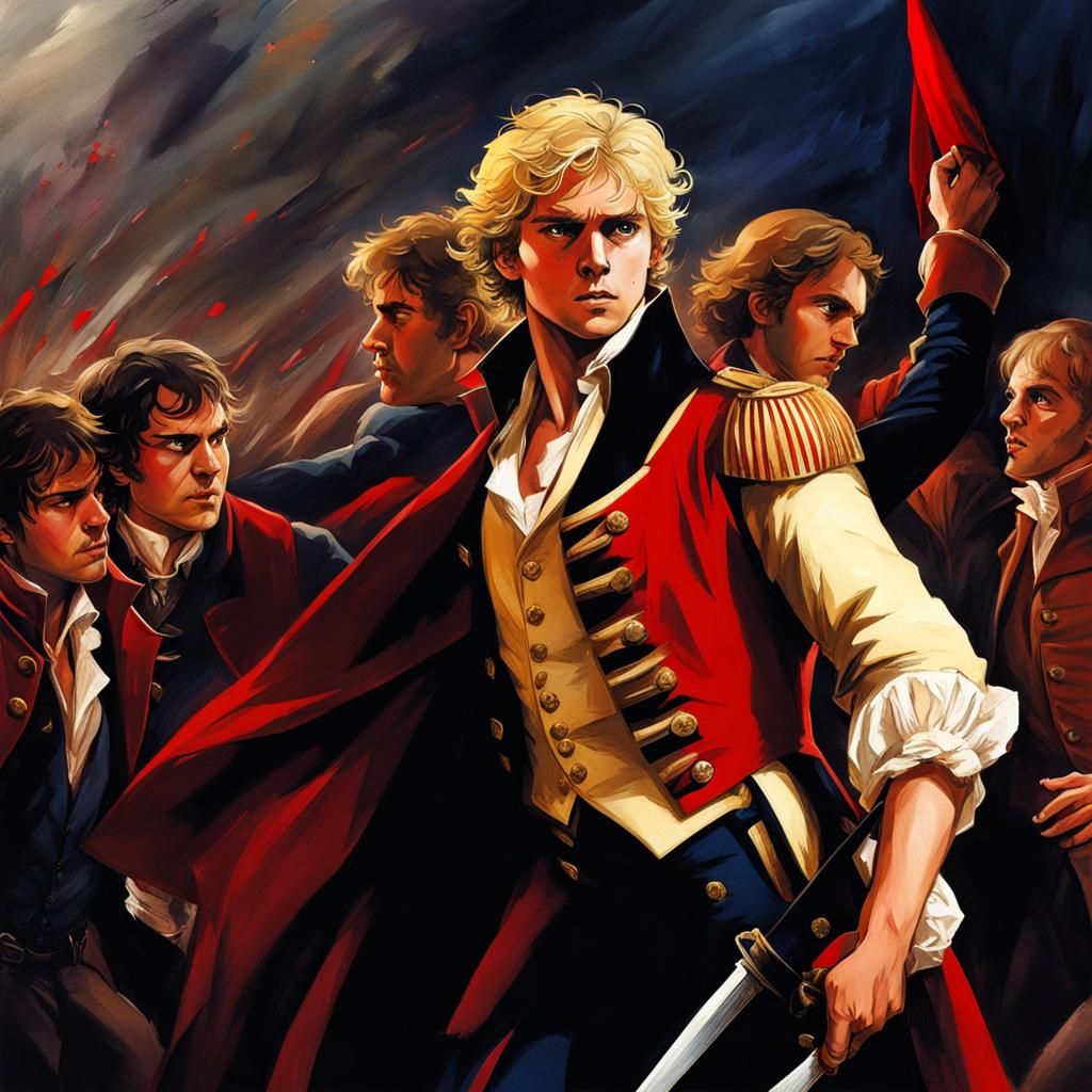 Wounded Enjolras: A Les Miserables Scene