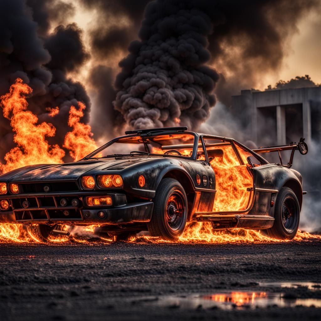 Hyperrealistic Fire Image with Sharp Focus