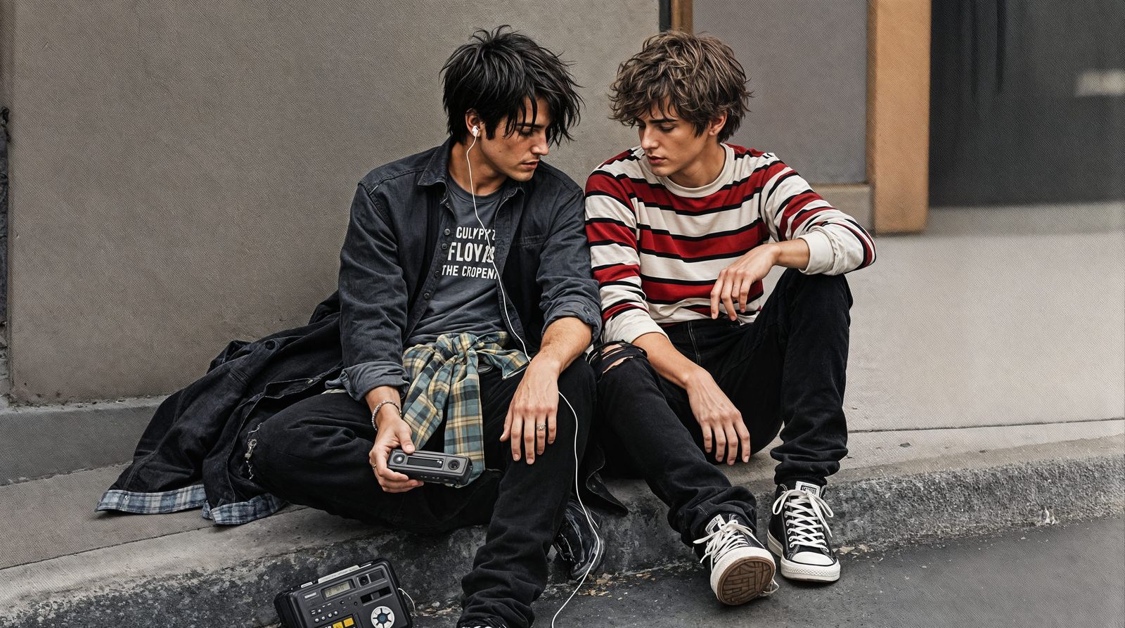 Grunge Youth Connect on Urban Street