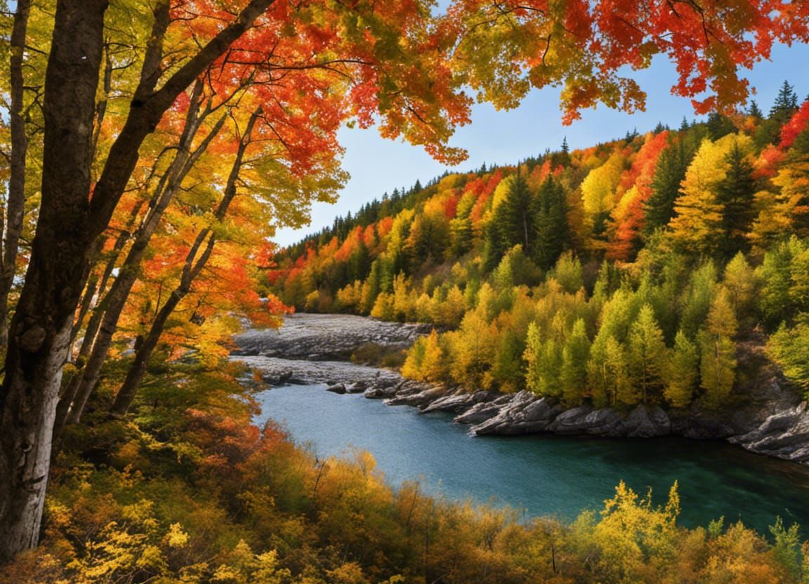 Autumn Landscape in Quebec: A Detailed Photography