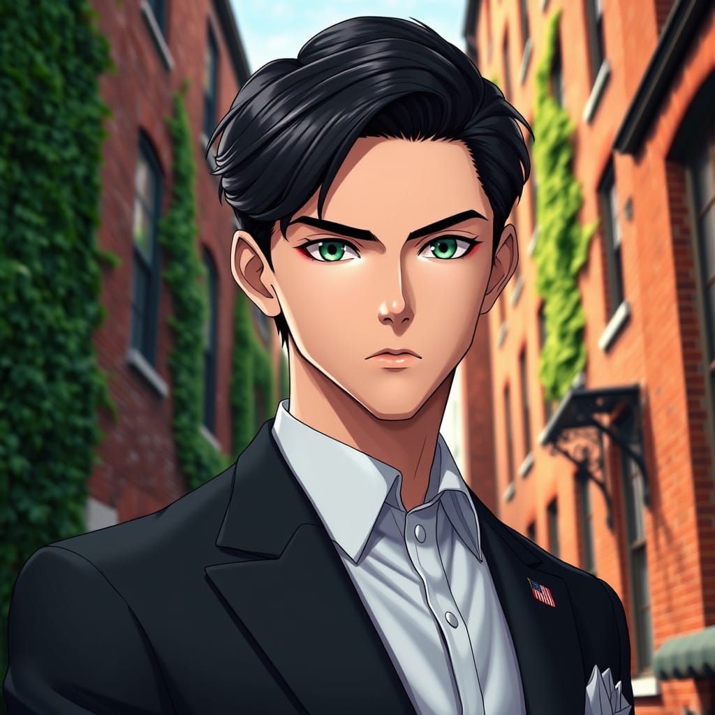 Elegant Boston Heir with Haunting Eyes