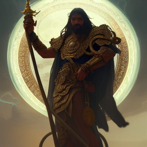 Epic Portrait of King of the Gods