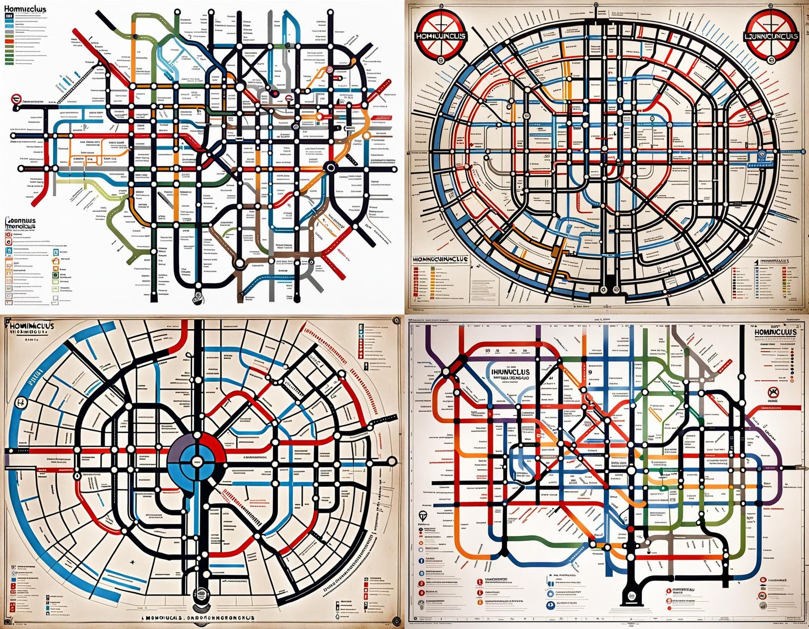 Bizarre London Underground Map in Schematic Art