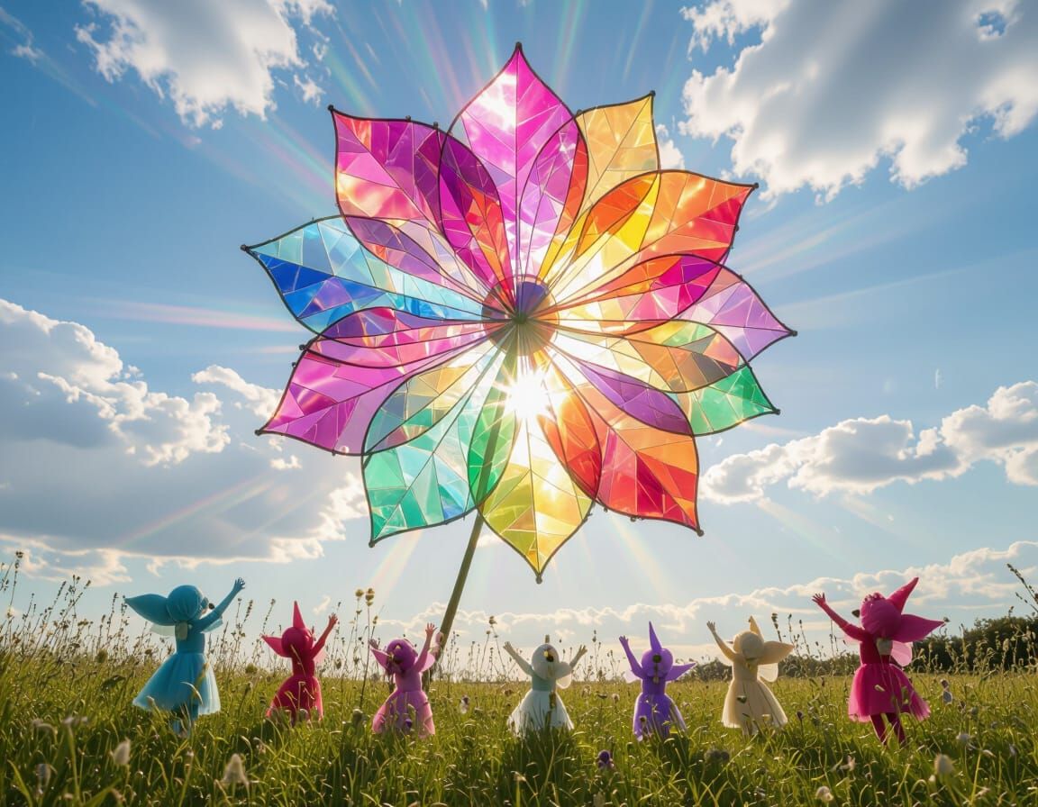 Colossal Begonia Glass Kaleidoscope