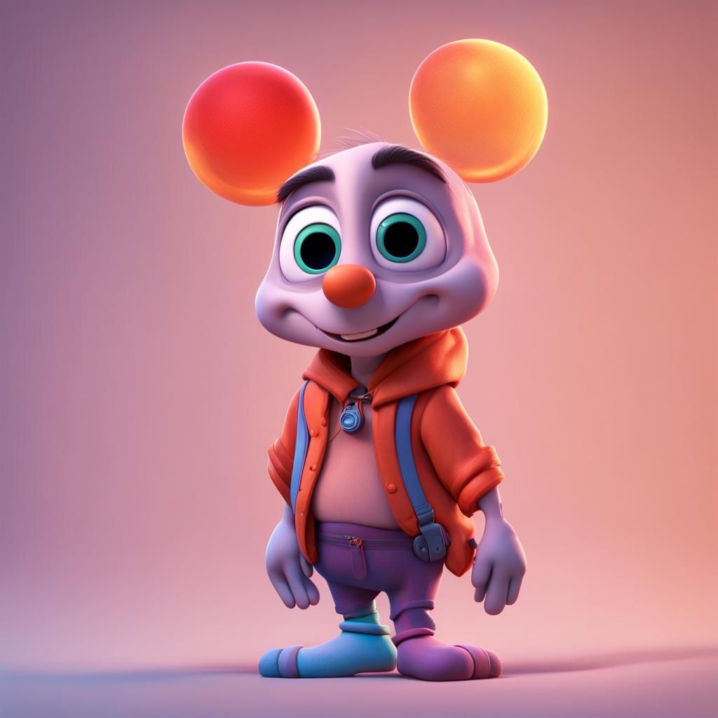 Pixar-Style Character in 3D Digital Art