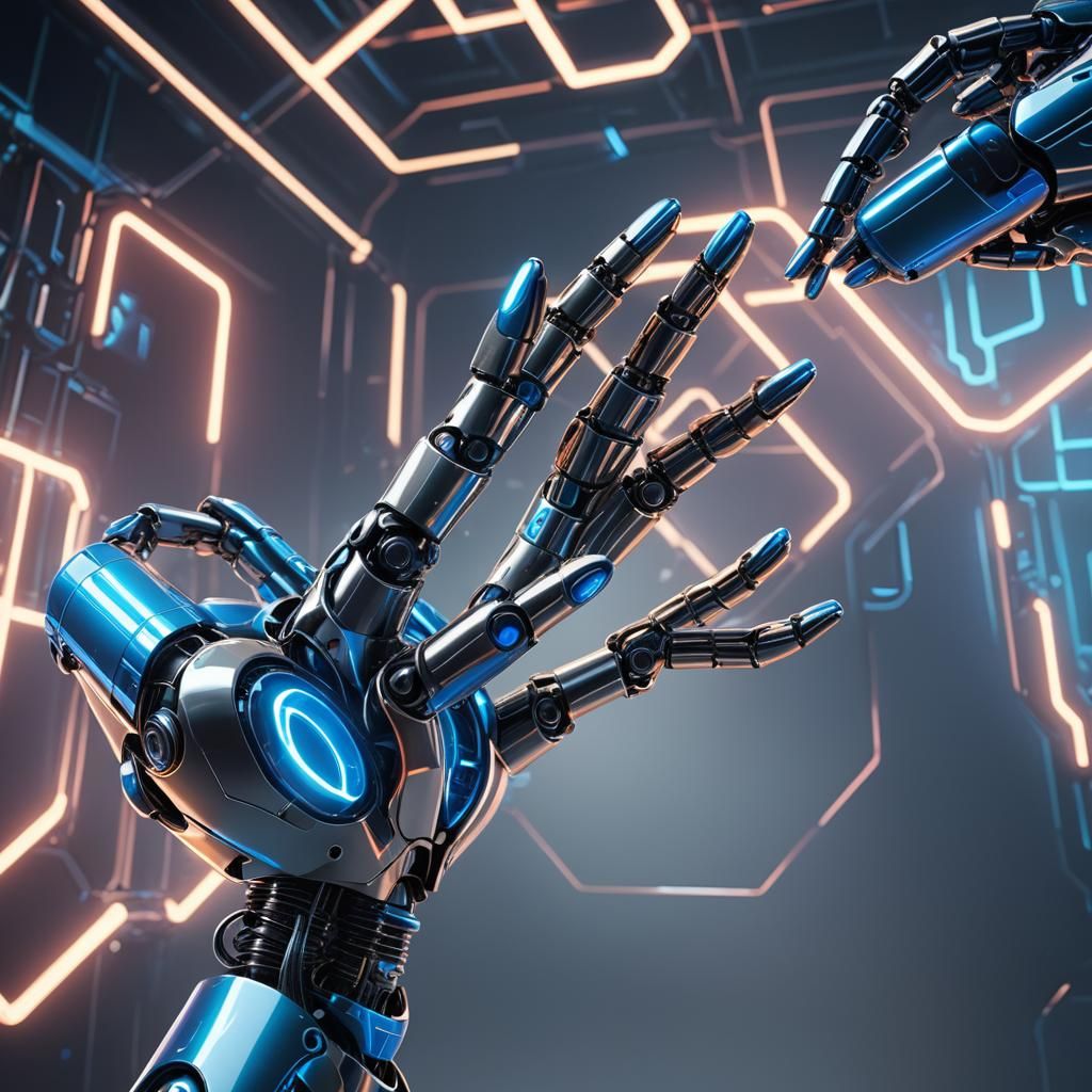 Surreal Friendship: Child and AI in Art Deco Style