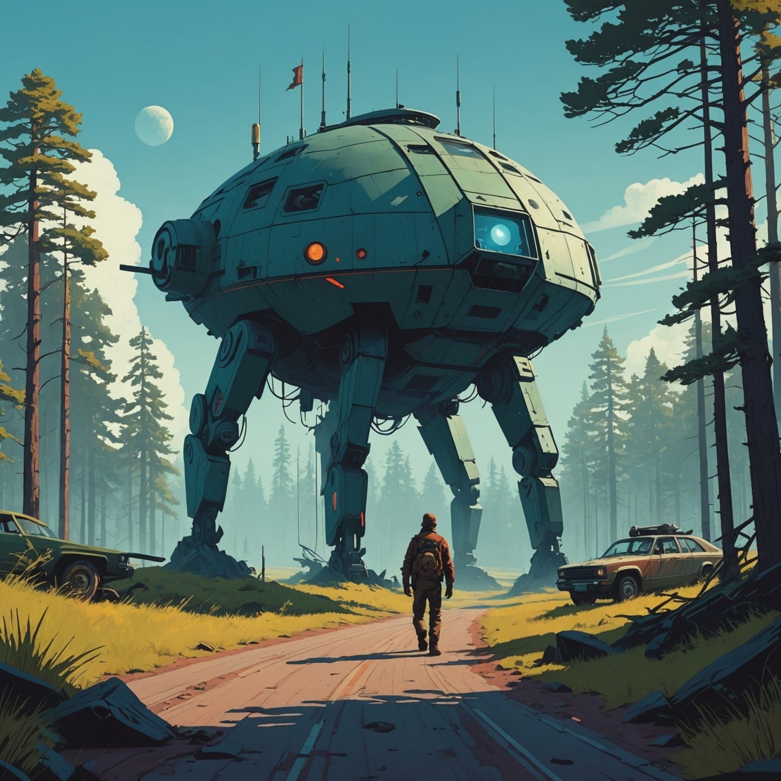 Grimdark Sci-Fi Landscape Art