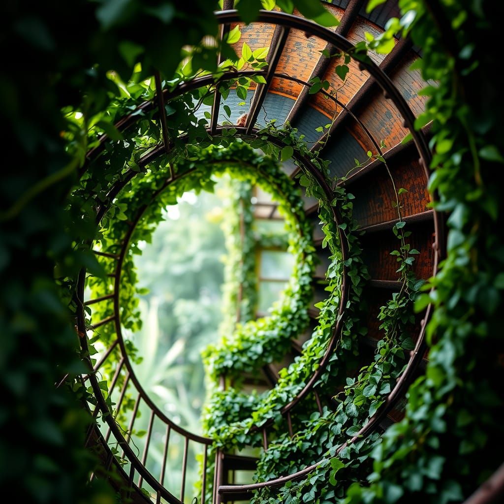 Mysterious Metal Staircase Lost in Time