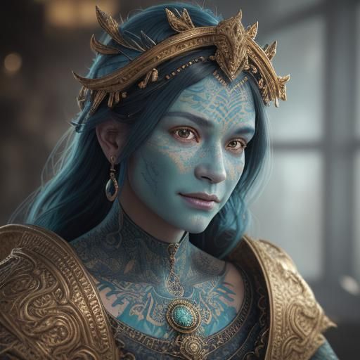 Vibrant Dragon Tattoo Design in 3D Render