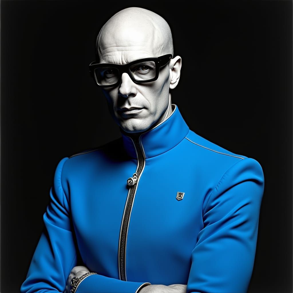 Professor X Portrait in Pop Art Style