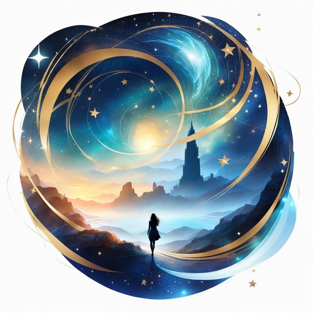 Elara Traces Constellations in Alien Sky