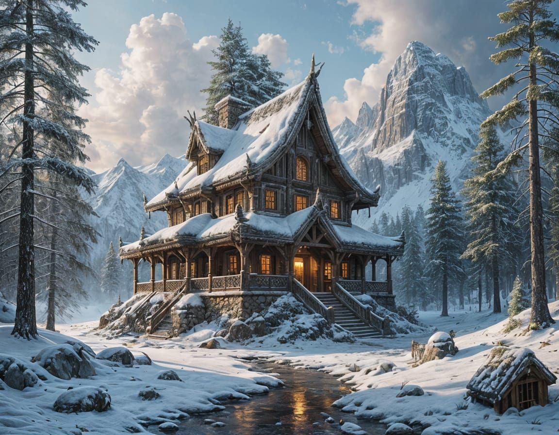 Norse Mootstead Hall in Winter Wonderland