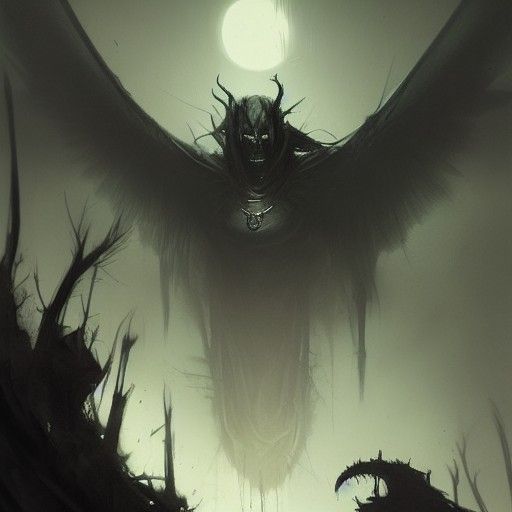 Sinister Nightmare Image in Dark Fantasy Style