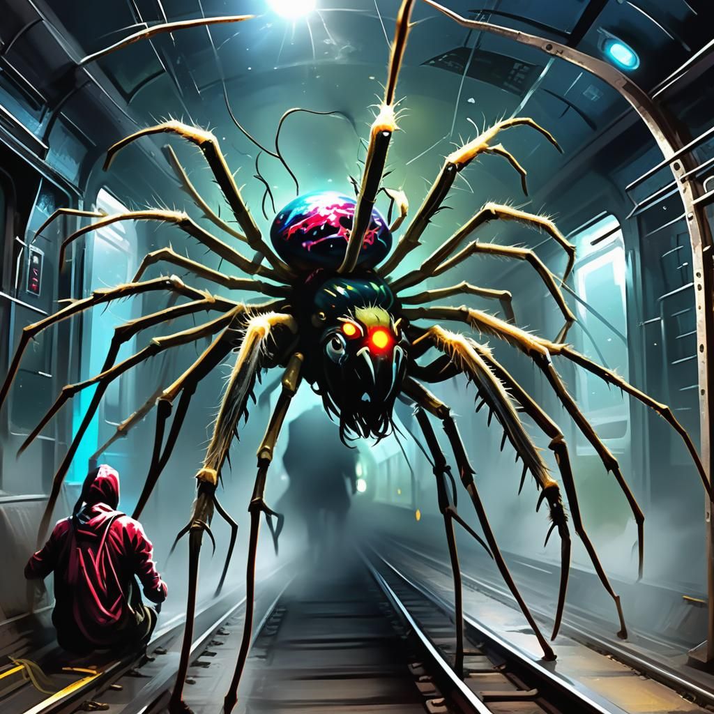 Cosmic Horror: Train with Spider Legs