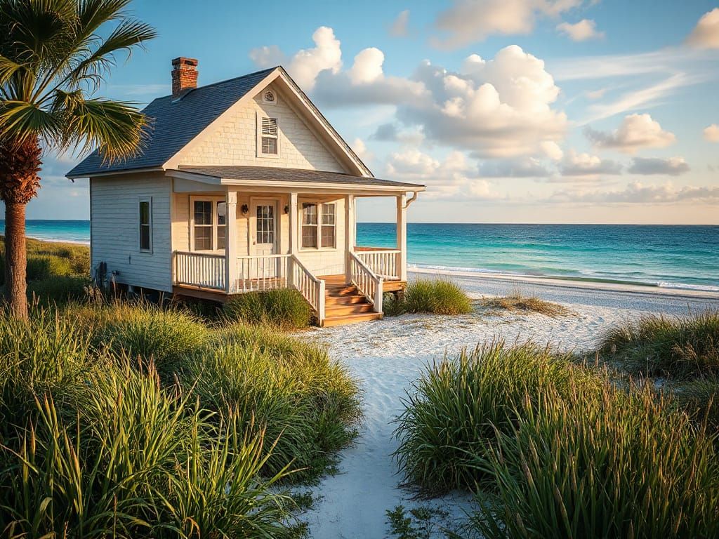 Florida Beach Cottage with Emerald Waters