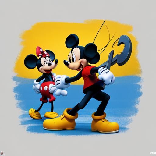 Mighty Mouse and Mickey Mouse Meeting