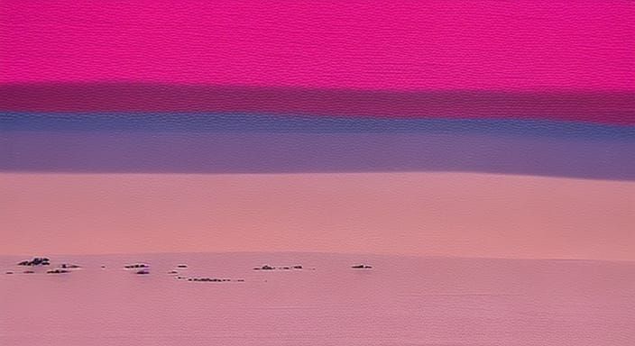 Abstract Pink Sand Microscopic Acrylic Composition