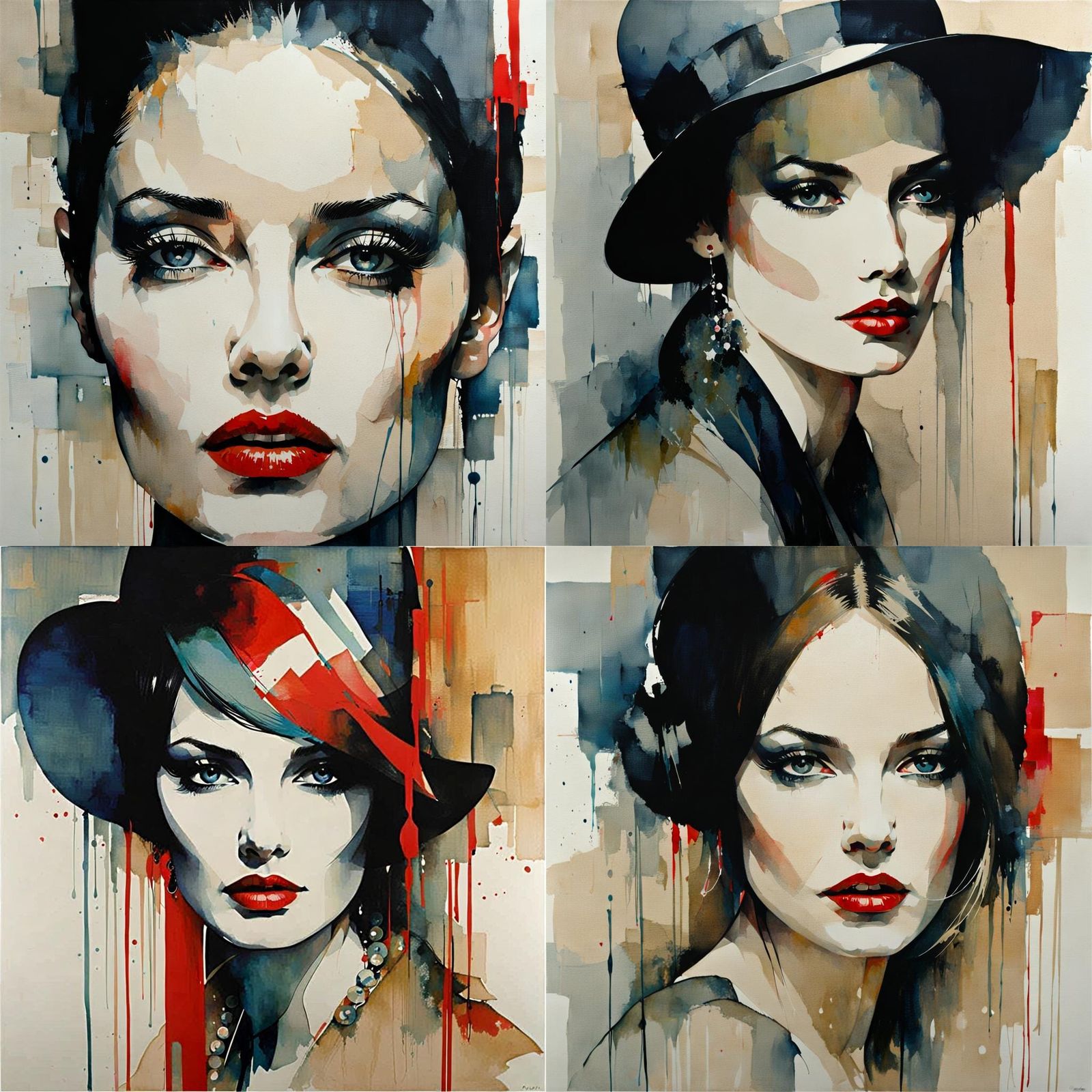 Surreal Portrait in Style of Paul Lovering