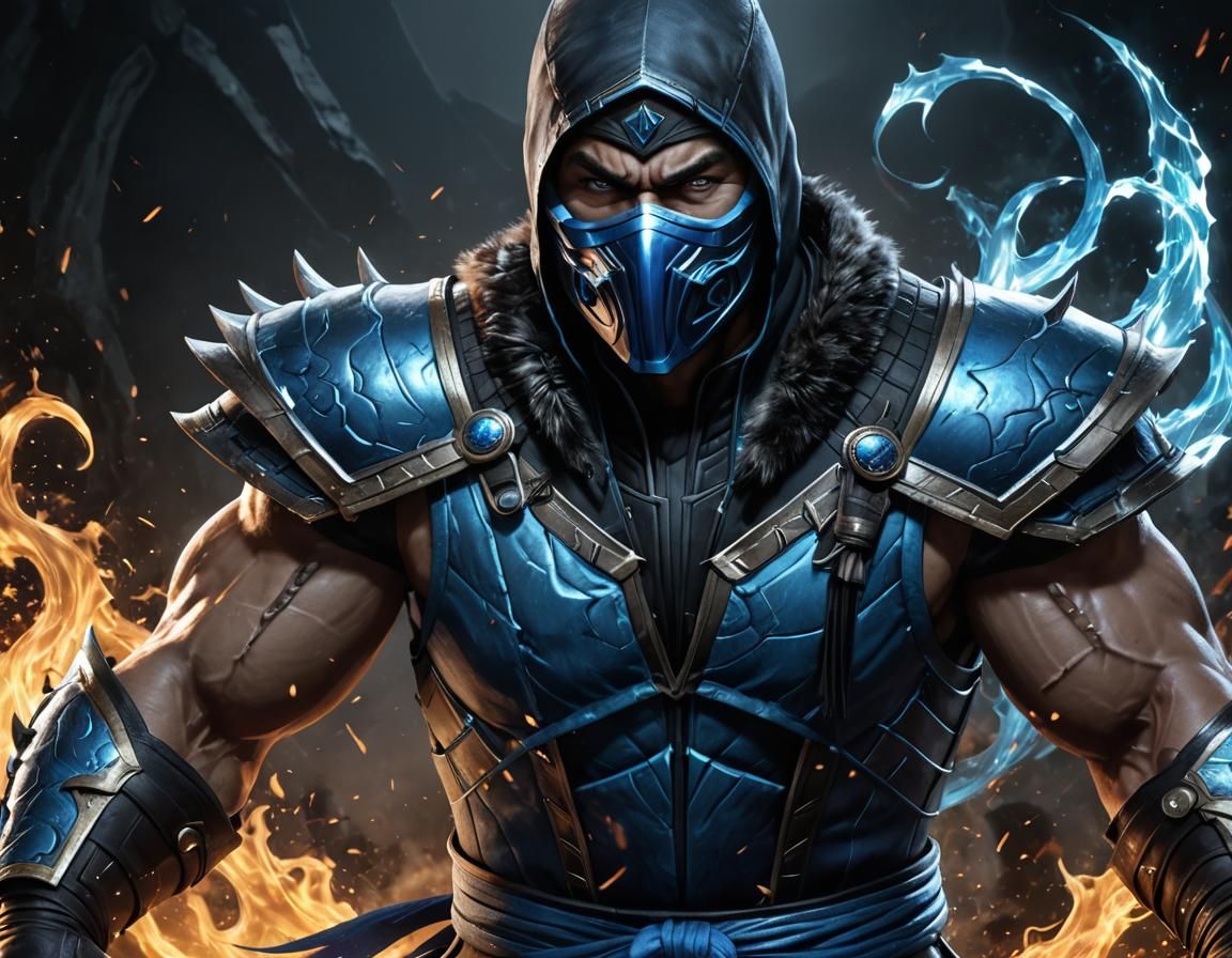 Sub-Zero Ready for Kombat, Hyperdetailed Concept Art