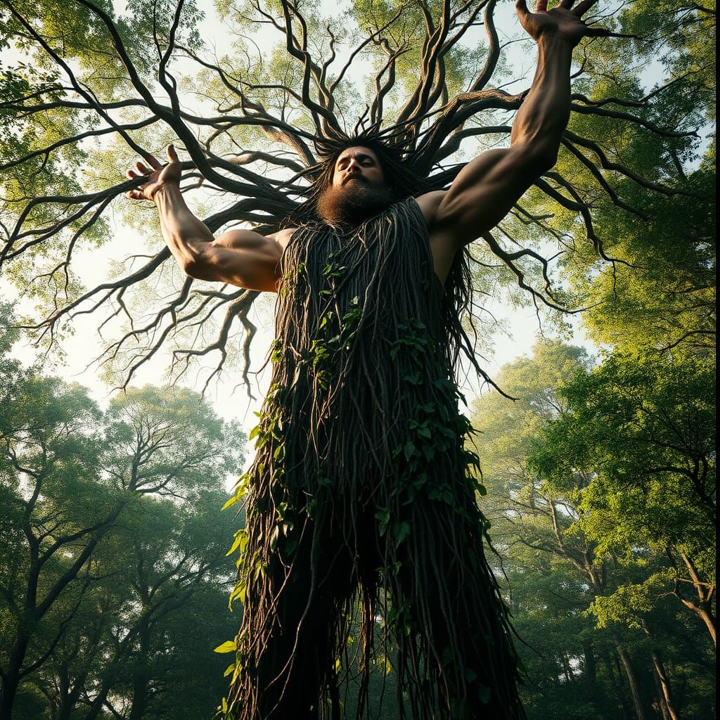 Majestic Forest Guardian Rises Amidst Nature's Splendor