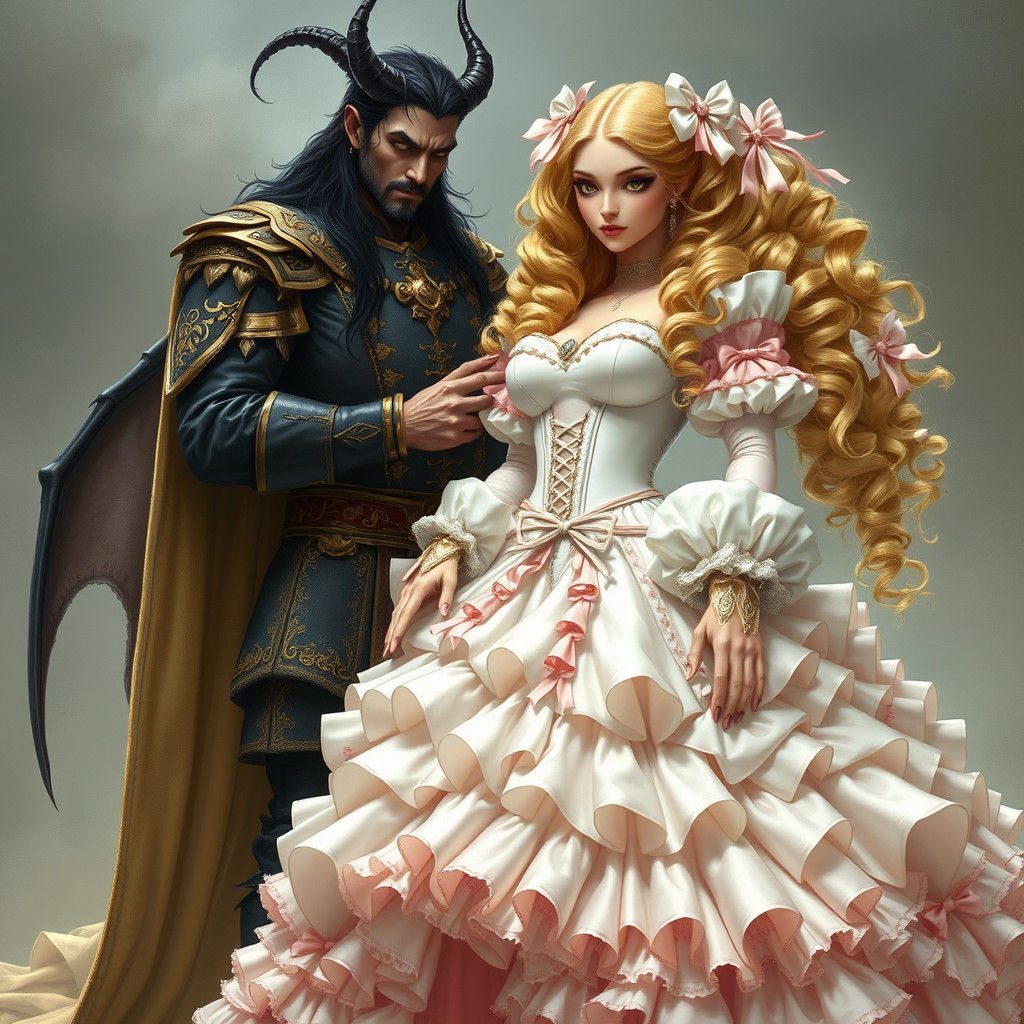 Demon King Buttons Corset of Princess Bride