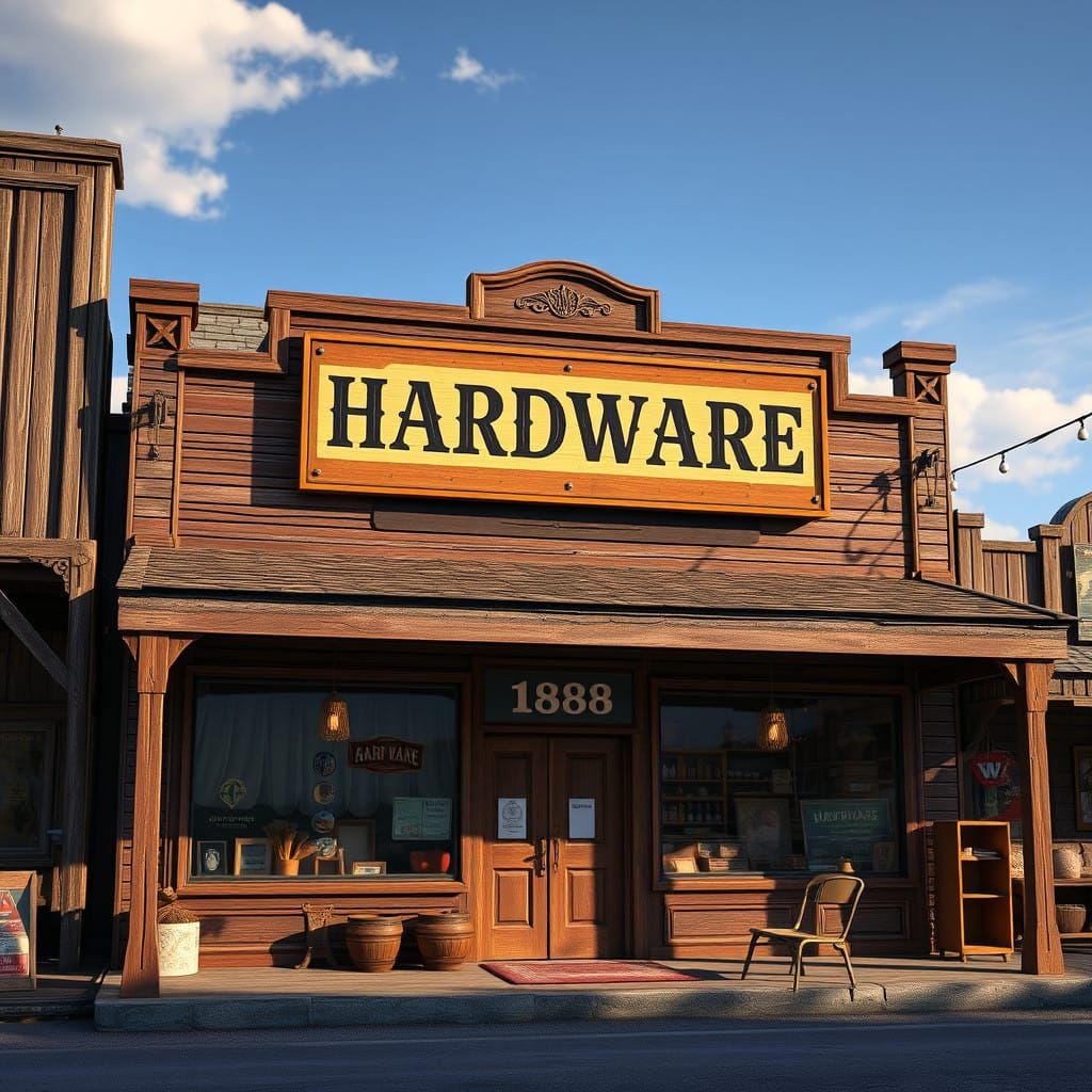 Epic 1888 Colorado Hardware Store Scene in Unreal Engine 5